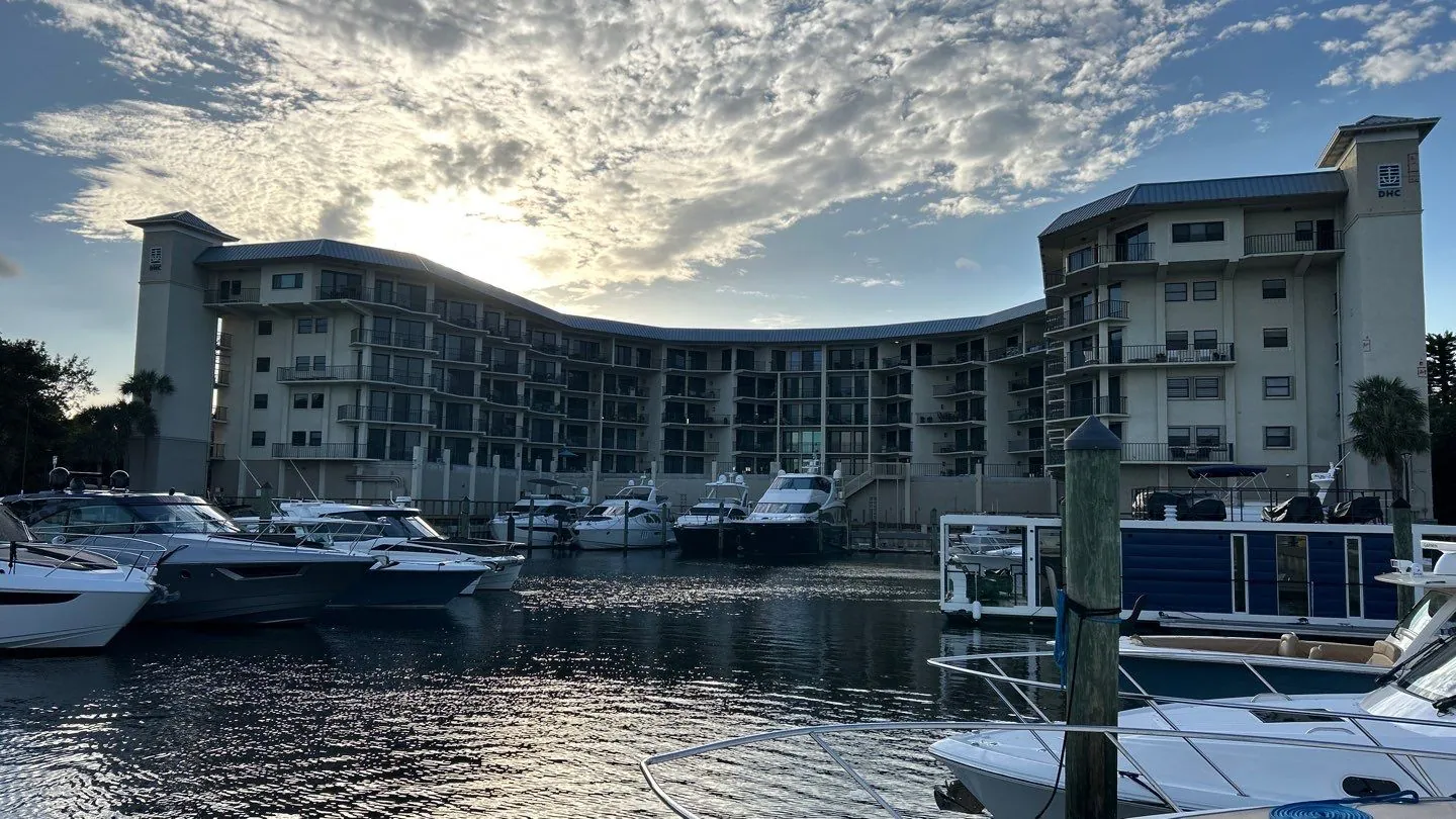 Delray Harbor Club from the marina