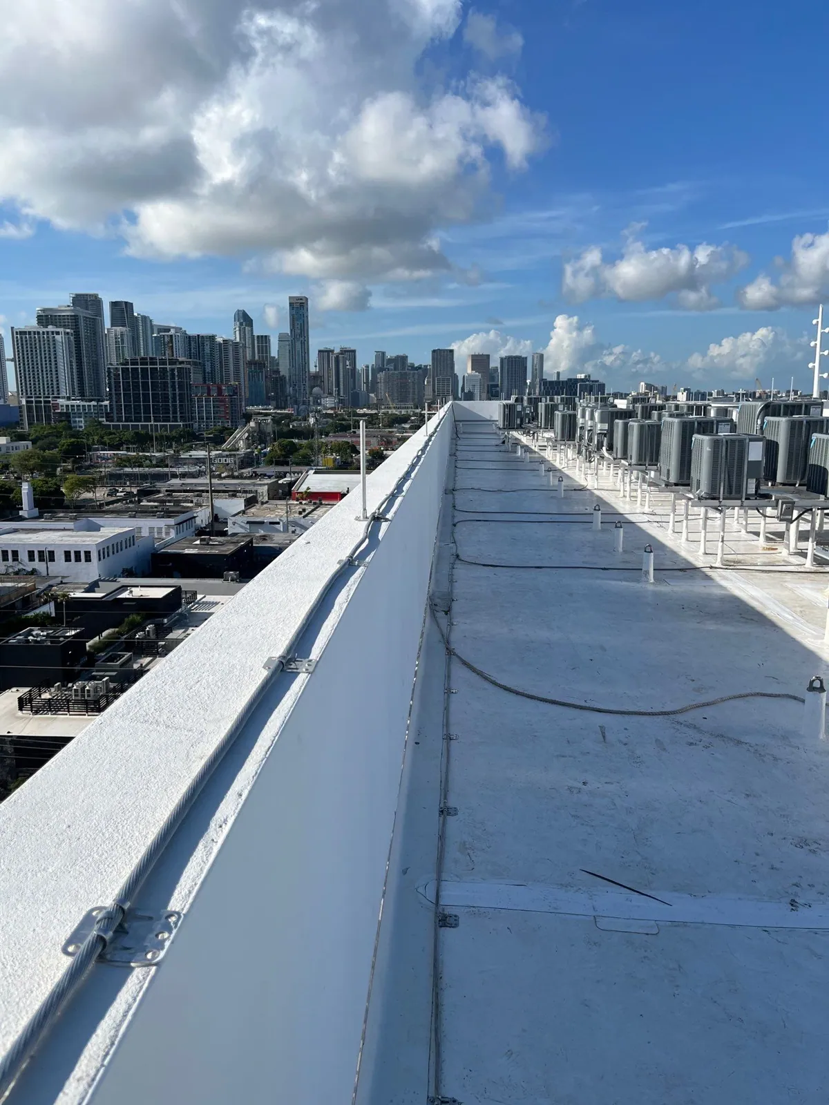 FB Wynwood rooftop parapet with the Miami skyline