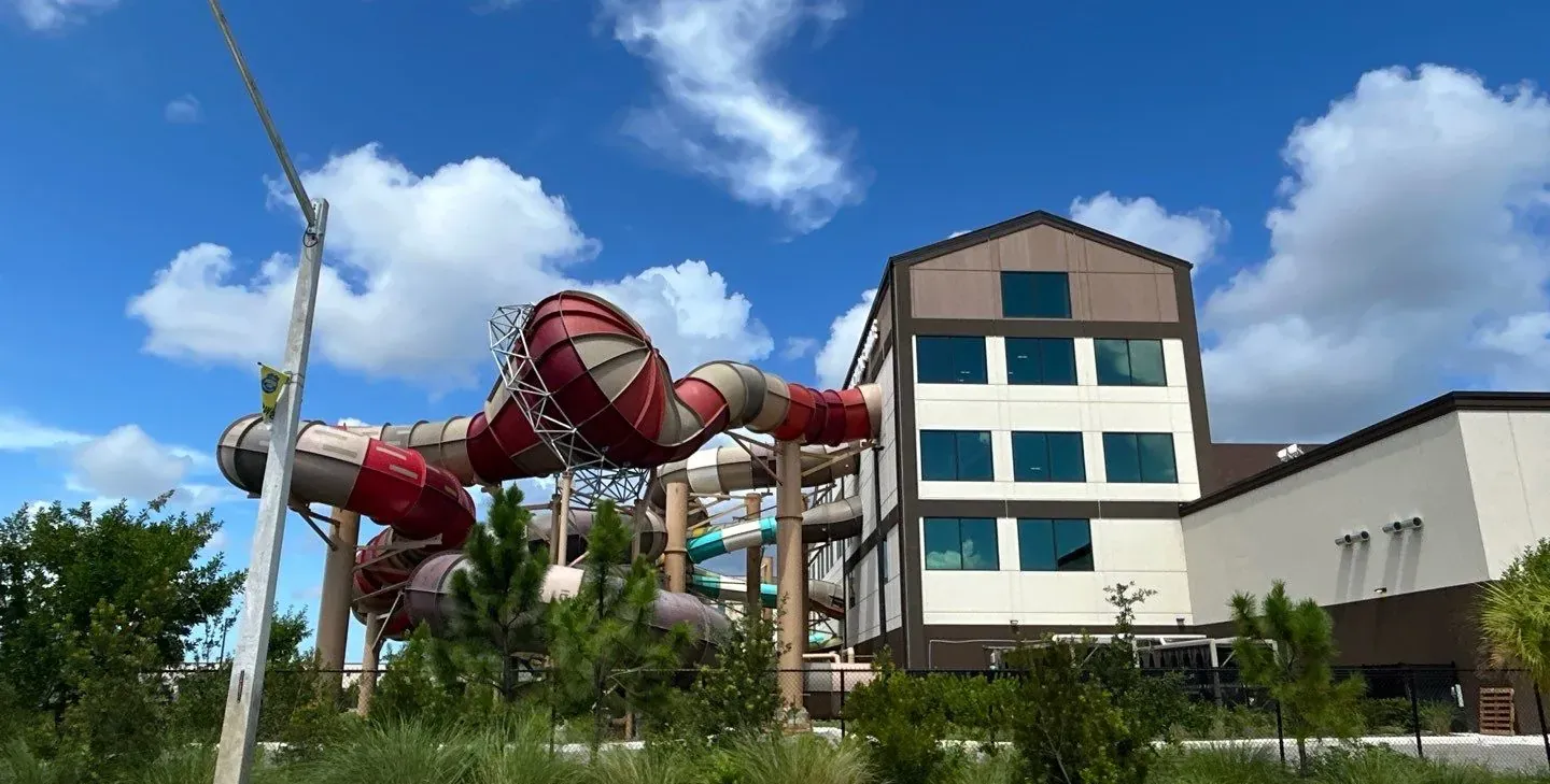 Great Wolf Lodge Naples exterior and waterslides