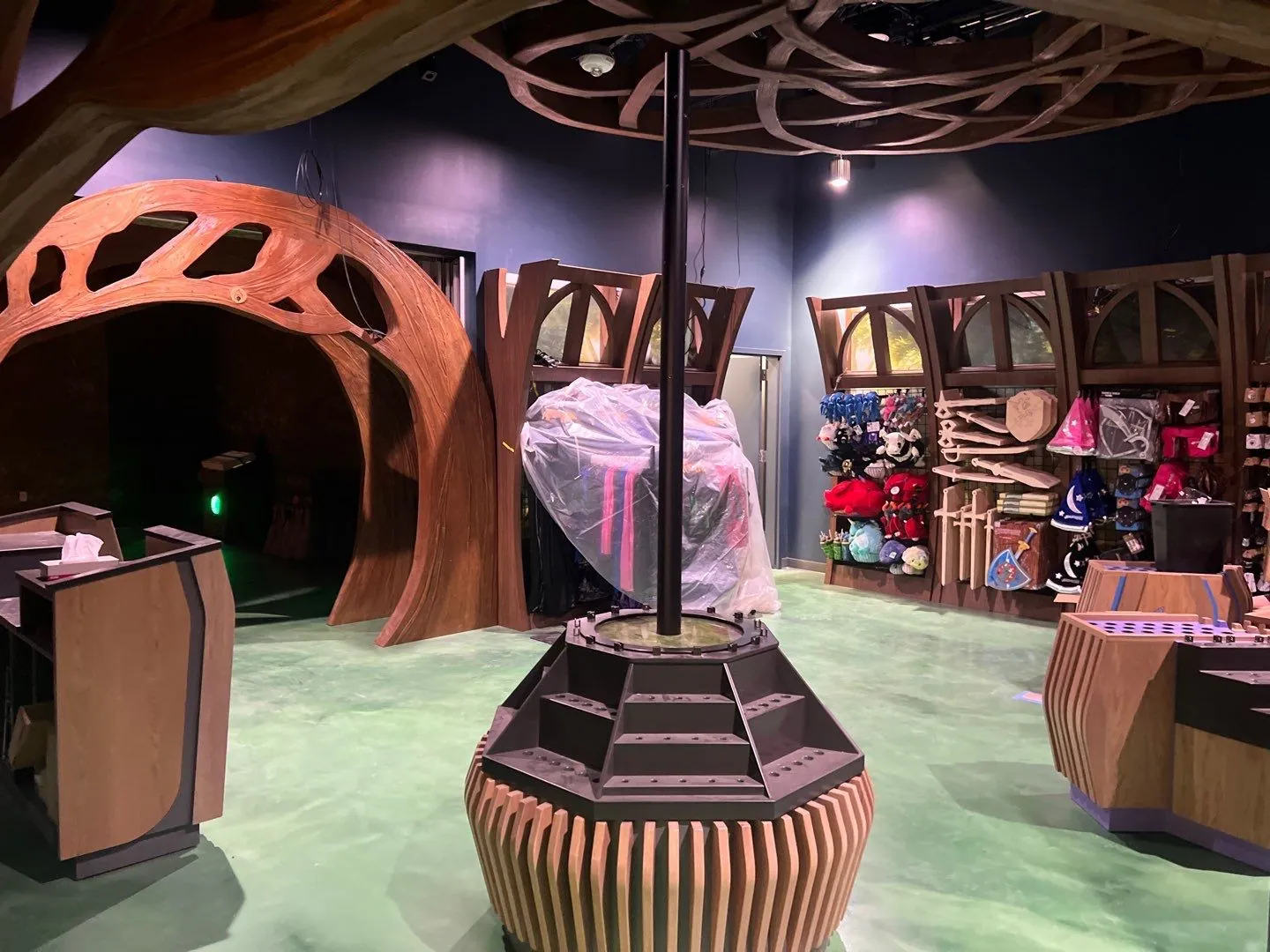 Themed lobby interior at Great Wolf Naples