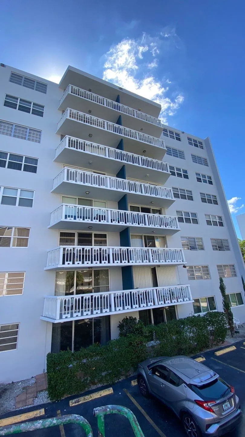 Hallandale Towers balcony stack
