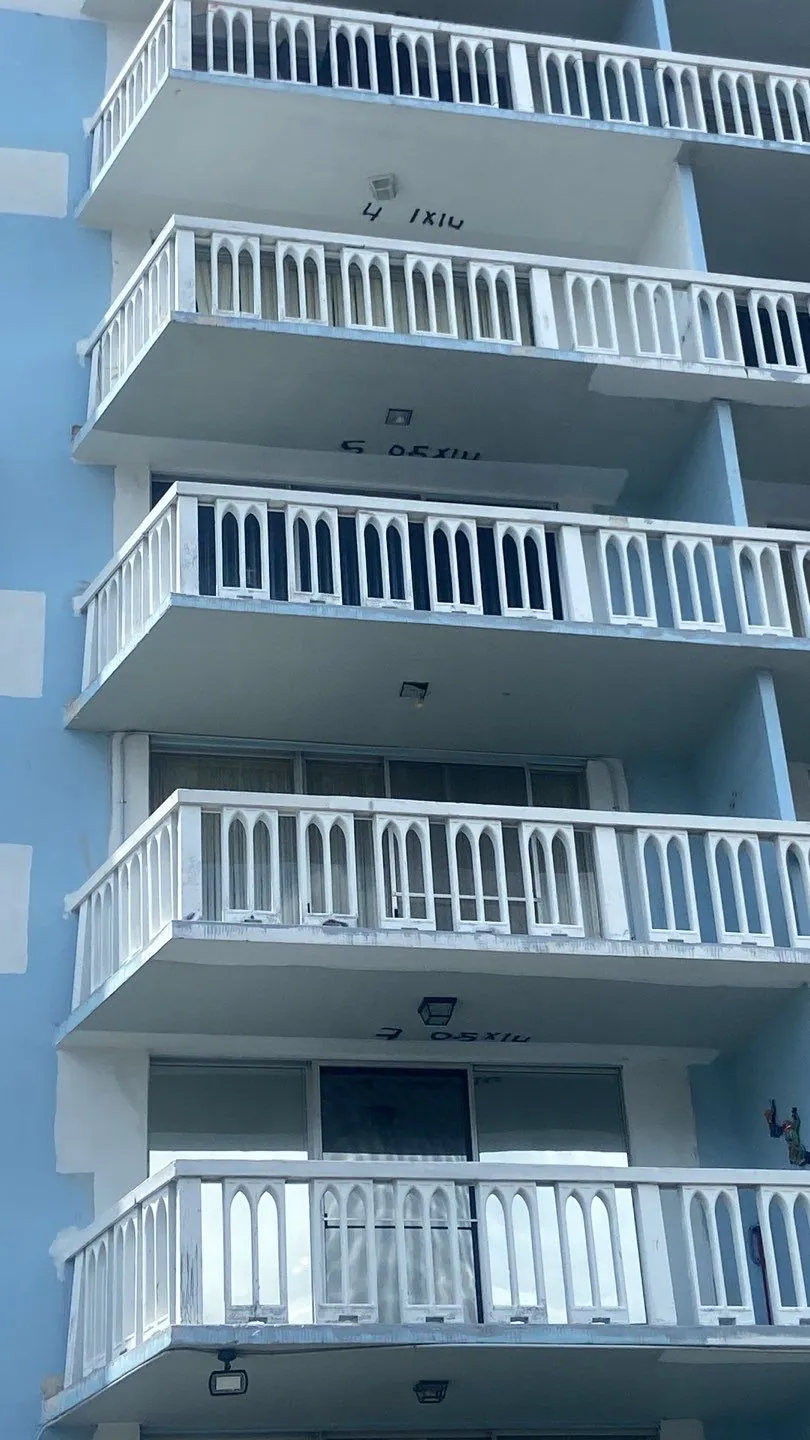Restored balconies at Hallandale Towers