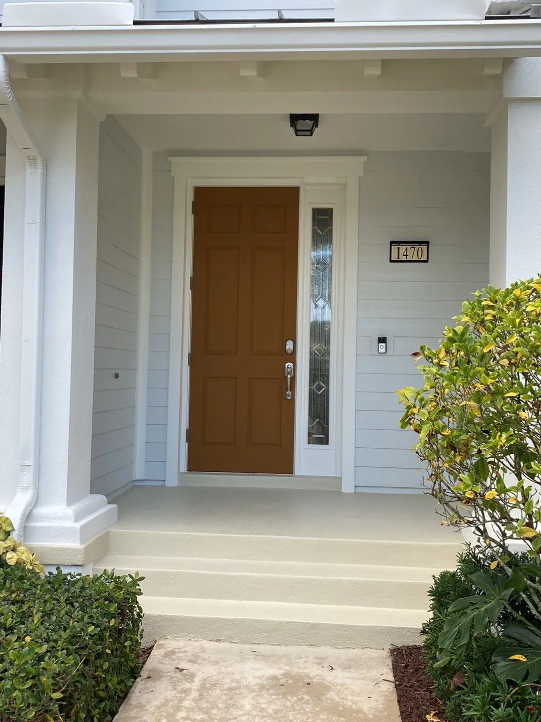 Front entry at Mallory Creek after repaint