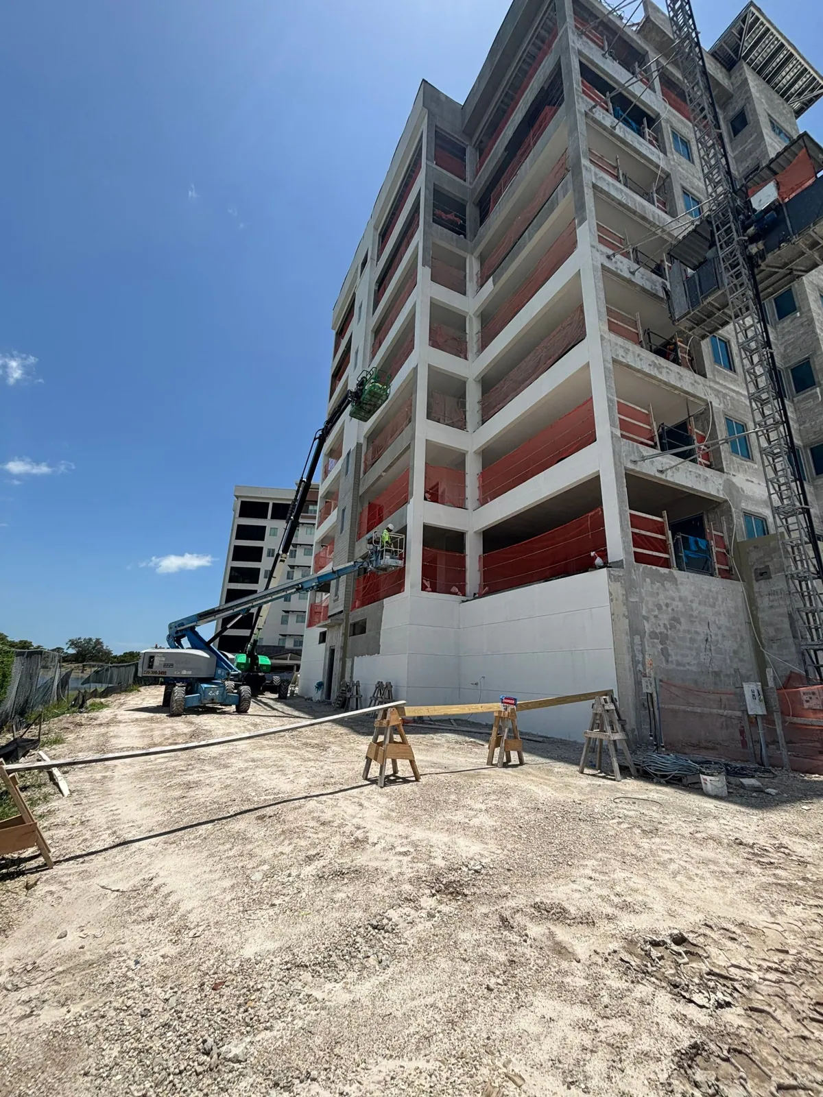 Moorings Park Grand Lake building during construction