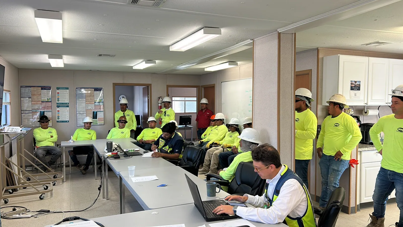 Project coordination meeting on site at Moorings Park