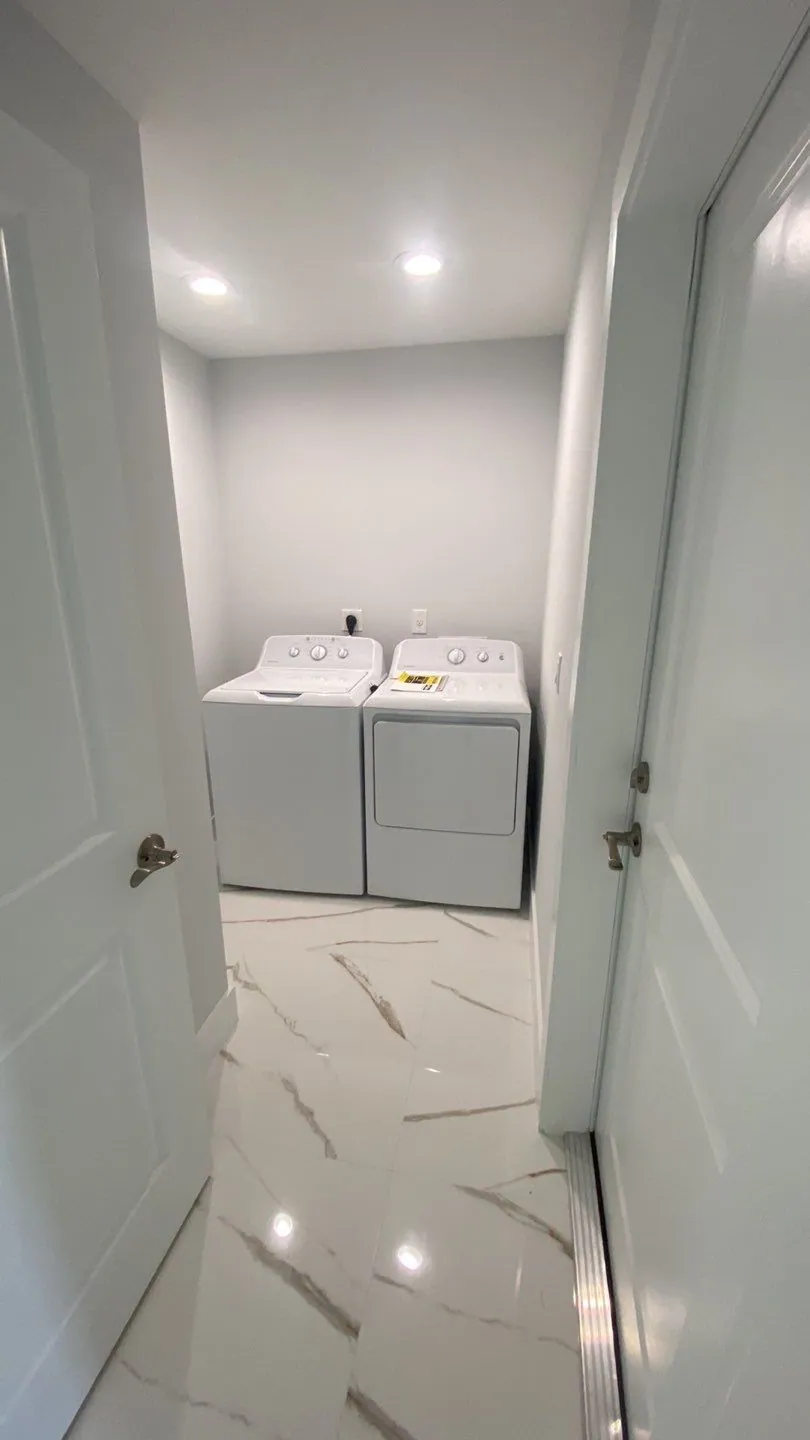 Laundry room in an MTD Homes build